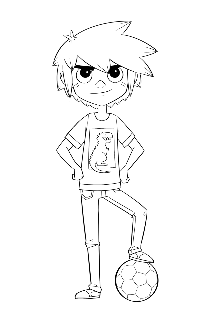 Bilde av karakteren Magnus som kan skrives ut og fargelegges